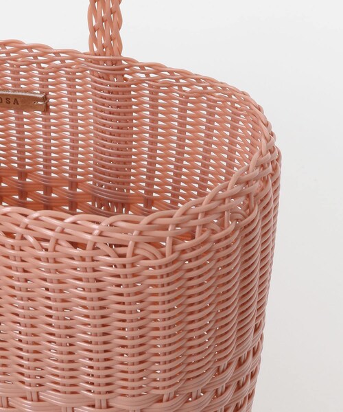 URBAN RESEARCH ROSSO（アーバンリサーチロッソ）の「PALOROSA　LACE SMALL TOTE（かごバッグ・レディース・24 PALM/02 BLACK/26 CARAMEL/29 ROSE・-）」の18枚目の写真