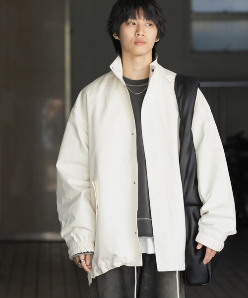 SENSE OF PLACE by URBAN RESEARCH(センスオブプレイスバイアーバンリサーチ)の「ショートモッズコート(モッズコート・メンズ・IVORY/CHARCOAL/NAVY・M/L)」の5枚目の写真