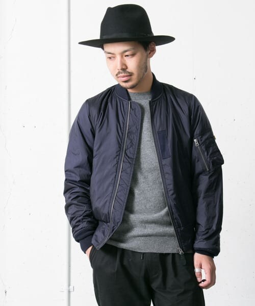 URBAN RESEARCH DOORS（アーバンリサーチドアーズ）の「ALPHA　ALPHA別注 MA-1（ミリタリージャケット・メンズ・NAVY/GREEN・M/L）」の10枚目の写真