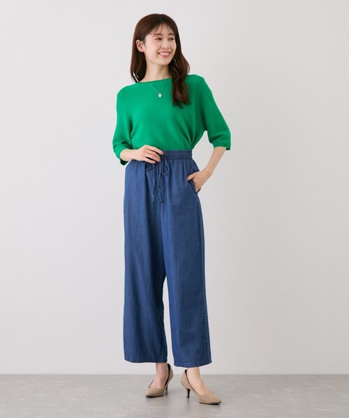 Jayro(ジャイロ)の「テンセルデニムイージーパンツ(デニムパンツ・レディース・ネイビー/ブルー系・M)」の18枚目の写真