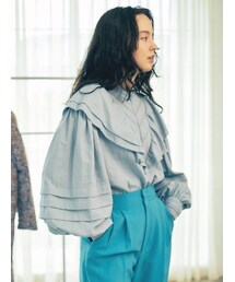 Ungrid | レースコンビコットンフリルブラウス(シャツ/ブラウス)