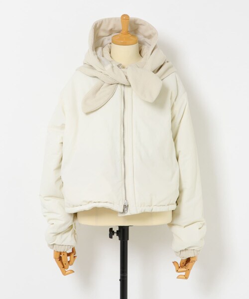 KBF（ケイビーエフ）の「リバーシブルパデッドジャケット（テーラードジャケット・レディース・IVO×IVO/BRN×CREAM/NAVY×BRN・one）」の13枚目の写真