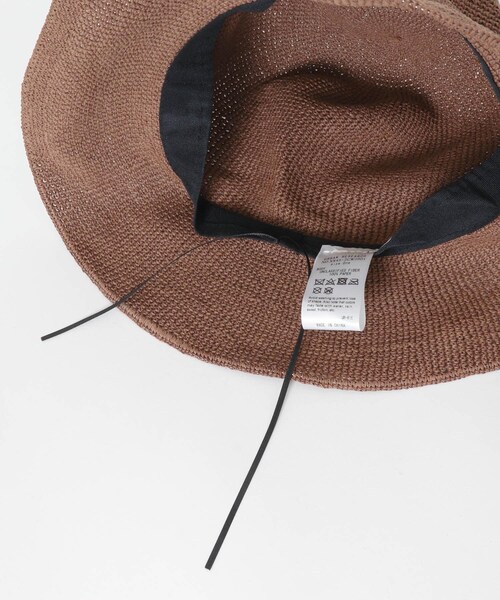 RODE SKO（ロデスコ）の「ペーパーコマ編みハット（ハット・レディース・NATURAL/L.PINK/BROWN・one）」の8枚目の写真