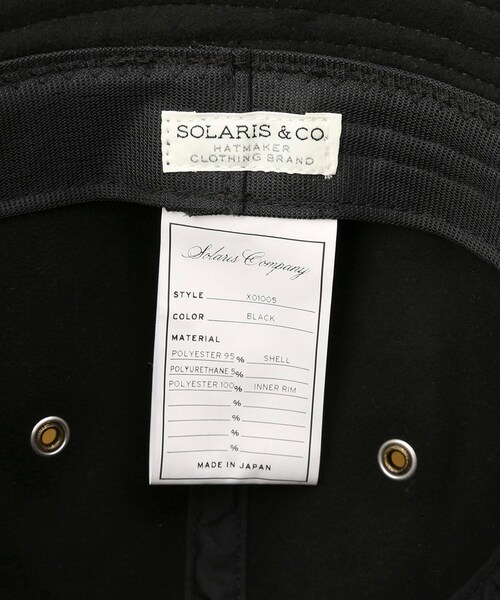 ADAM ET ROPE'（アダムエロペ）の「【SOLARIS&CO./ソロリスアンドコー】BADBOY（ハット・メンズ・ブラック・F）」の11枚目の写真