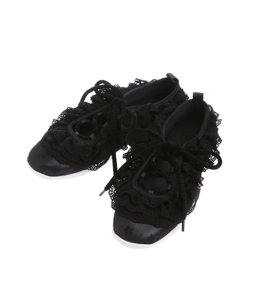merry jenny（メリージェニー）の「Frill Ballet Sneakers（その他シューズ・レディース・オフホワイト/アイボリー/ブラック/ミントグリーン・M/L）」の4枚目の写真
