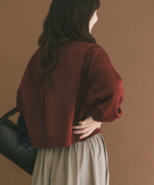 ITEMS URBANRESEARCH（アイテムズ アーバンリサーチ）の「『UR TECH』ハイヒートコットンクルーネックスウェット（スウェット・レディース・GRY/BRD/BLK・Free）」の20枚目の写真