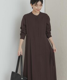 URBAN RESEARCH DOORS | 『一部WEB限定カラー』『UR TECH SMOOTHLUXE』サイドプリーツ切替ワンピース(ワンピース)