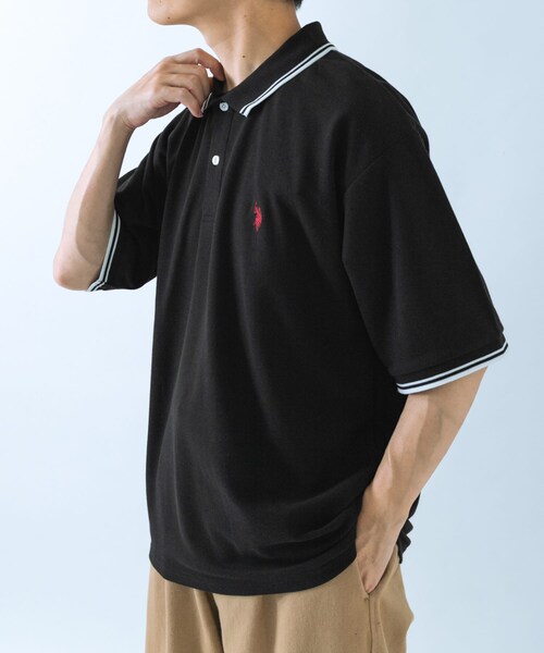 ITEMS URBANRESEARCH（アイテムズ アーバンリサーチ）の「U.S. POLO ASSN　カノコポロシャツ（ポロシャツ・メンズ・WHITE/BLACK/BLUE・M/L）」の21枚目の写真