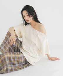 KBF | スナップショルダールーズTEE(Tシャツ/カットソー)