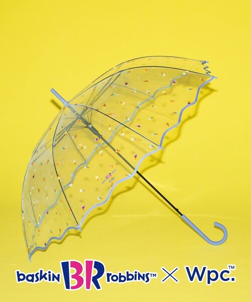 ROPE' PICNIC(ロペピクニック)の「サーティワン アイスクリーム×Wpc.アイスクリームパターンアンブレラ(長傘・レディース・ブルー系/ピンク・F)」の3枚目の写真