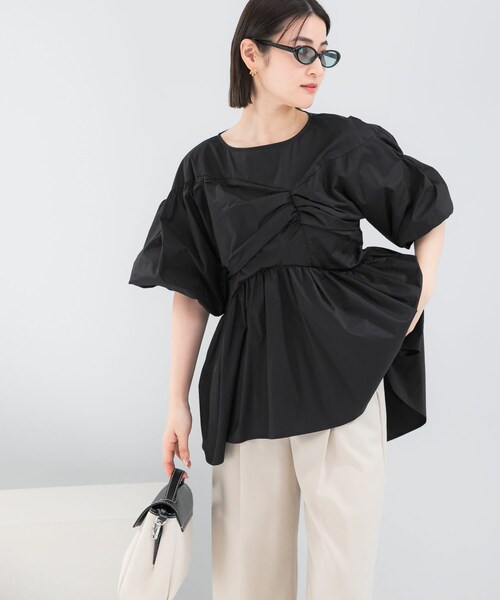 URBAN RESEARCH ROSSO（アーバンリサーチロッソ）の「『別注』ELENDEEK×ROSSO　GATHER BLOUSE（シャツ/ブラウス・レディース・O.WHT/BLK/BLU・Free）」の16枚目の写真