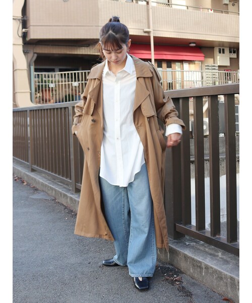 Ungrid（アングリッド）の「ルーズトレンチコート（トレンチコート・レディース・ベージュ/キャメル・S/M）」の9枚目の写真
