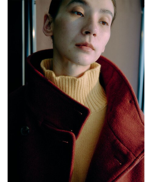 Ungrid（アングリッド）の「ハイネックボリュームカラーニット（ニット/セーター・レディース・アイボリー/チャコールグレー/ピンク/イエロー・F）」の9枚目の写真