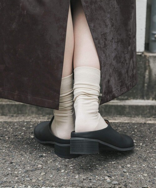 SENSE OF PLACE by URBAN RESEARCH（センスオブプレイスバイアーバンリサーチ）の「ワイドトゥヒールスリッポン（その他シューズ・レディース・BLACK/BROWN・S/M/L）」の15枚目の写真