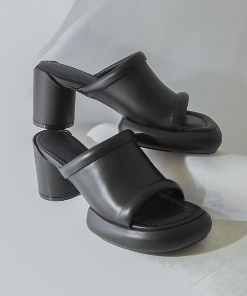 URBAN RESEARCH ROSSO（アーバンリサーチロッソ）の「ALM.　CIELO LEATHER SANDALS（サンダル・レディース・BLACK/MAROON・36/37/38）」の4枚目の写真