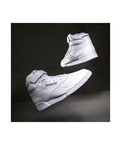 Reebok（リーボック）の「エックスオー フィット ハイ / EX-O-FIT HI （スニーカー・メンズ・100000109-1/100000108-1/100000108/100000109/100259123・225 (22.5cm)/220 (22.0cm)/305 (30.5cm)/310 (31.0cm)/320 (32.0cm)/310 (31cm)/260 (26.0cm)/245 (24.5cm)/250 (25.0cm)/255 (25.5cm)/265 (26.5cm)/270 (27.0cm)/275 (27.5cm)/280 (28.0cm)/285 (28.5cm)/290 (29.0cm)/300 (30.0cm)/235 (23.5cm)/230 (23.0cm)/240 (24.0cm)/295 (29.5cm)/220 (22cm)/320 (32cm)/230 (23cm)/240 (24cm)/250 (25cm)/260 (26cm)/270 (27cm)/280 (28cm)/290 (29cm)/300 (30cm)）」の7枚目の写真