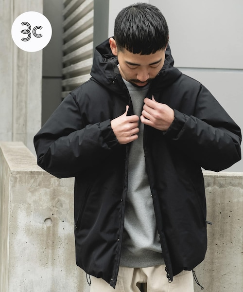 URBAN RESEARCH DOORS(アーバンリサーチドアーズ)の「ウールブレンドラミネートダウンパーカー(その他アウター・メンズ・BROWN/CHARCOAL/BLACK・M/L)」の1枚目の写真