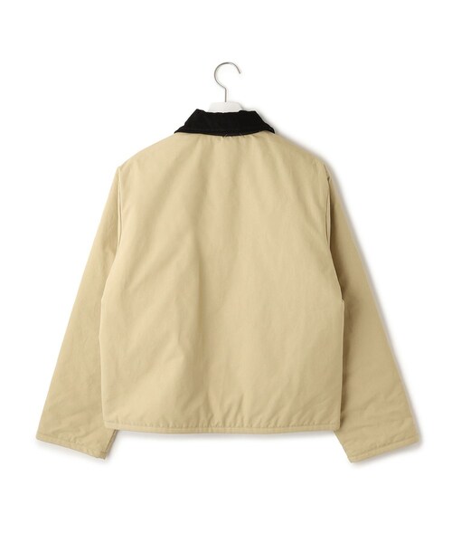 ADAM ET ROPE'(アダムエロペ)の「【LAVENHAM for ADAM ET ROPE'】別注 SQUARE HEM RAYDON(ナイロンジャケット・レディース・ブラック/ベージュ・F)」の22枚目の写真