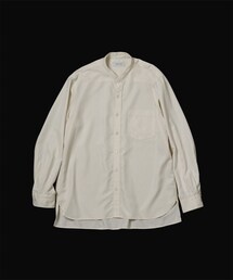 ADAM ET ROPE' | スエードタッチ レーヨンバンドカラーシャツ(シャツ/ブラウス)