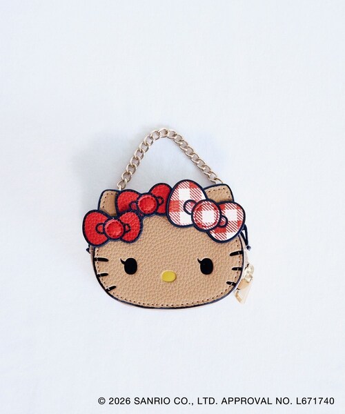 VIS(ビス)の「【HELLO KITTY×VIS】日焼けデザイン ハローキティフェイスポーチチャーム(ポーチ・レディース・ベージュ・F)」の9枚目の写真