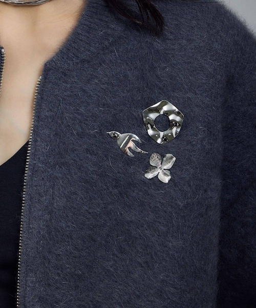 ADAM ET ROPE'（アダムエロペ）の「【LY（エルワイ）】Pins sets / ブローチセット（ブローチ/コサージュ・レディース・シルバー・F）」の4枚目の写真