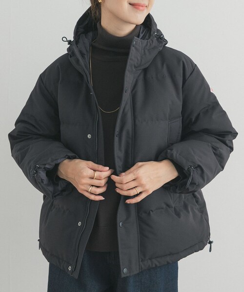 URBAN RESEARCH DOORS（アーバンリサーチドアーズ）の「DANTON　DOWN HOODED JACKET（その他アウター・レディース・BLACK/LT.BEIGE/IVORY/DK.BROWN・XS/S）」の19枚目の写真