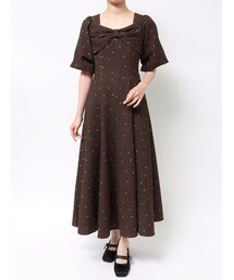 CALNAMUR | 2WAY CHECK LONG ONE PIECE(ワンピース)