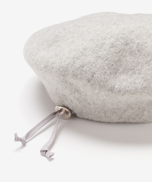 ADAM ET ROPE'（アダムエロペ）の「【J'aDoRe限定】【KIJIMA TAKAYUKI(キジマ タカユキ)】WOOL KNIT BERET（ハンチング/ベレー帽・レディース・ブラック/ライトグレー・F）」の7枚目の写真