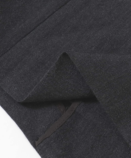 URBAN RESEARCH（アーバンリサーチ）の「ノーカラーヘリンボンジャケット（ノーカラージャケット・レディース・BROWN/D.GRY・36/38）」の15枚目の写真