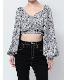 GYDA | レオパードオフショルコルセットブラウス(シャツ/ブラウス)