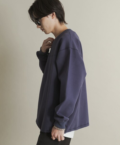 SENSE OF PLACE by URBAN RESEARCH(センスオブプレイスバイアーバンリサーチ)の「カノコVネックスウェット(スウェット・メンズ・BLACK/NAVY/BORDEAUX・M/L)」の16枚目の写真