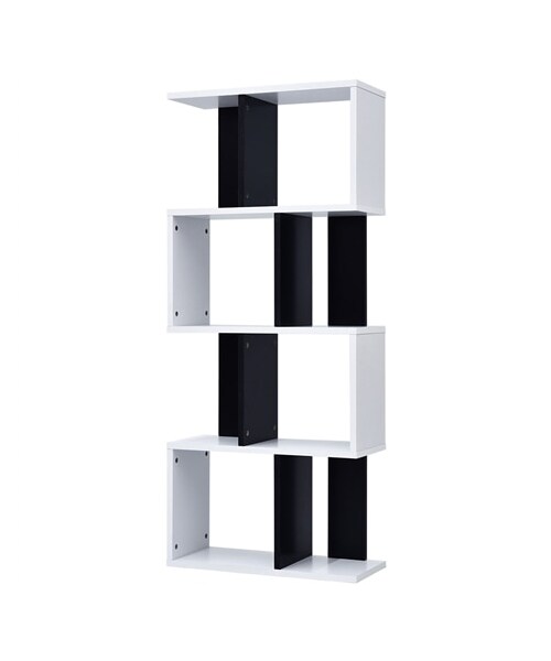 nissen（ニッセン）の「S字ディスプレイラック（家具・メンズ・ウォールナット/オーク/オークX白/オークX黒/ウォールナットX黒/黒X白/白X黒・1=3段/2=4段）」の2枚目の写真