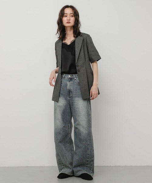 SENSE OF PLACE by URBAN RESEARCH(センスオブプレイスバイアーバンリサーチ)の「Vカットアシンメトリーパンプス(パンプス・レディース・BLACK/BROWN・S/M/L)」の8枚目の写真