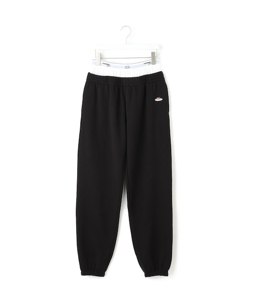 ADAM ET ROPE'(アダムエロペ)の「【HOMME girls×FRUIT OF THE LOOM】Boxer Sweatpants(その他パンツ・レディース・ブラック・S)」の1枚目の写真