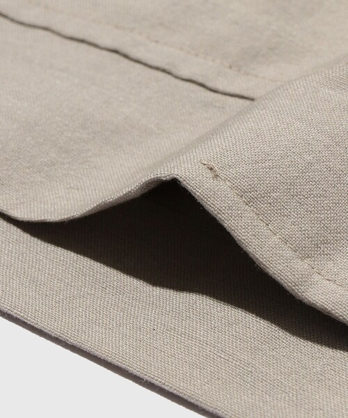ADAM ET ROPE'（アダムエロペ）の「WOOL LINEN JACKET（ノーカラージャケット・メンズ・ブラック/キナリ/ネイビー系・L/M/S）」の22枚目の写真