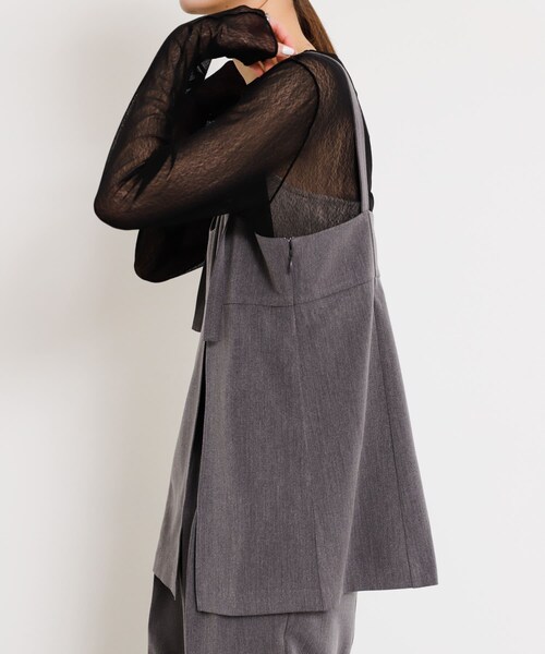 SENSE OF PLACE by URBAN RESEARCH（センスオブプレイスバイアーバンリサーチ）の「スリットキャミソールトップ（その他トップス・レディース・GRAY/BLACK/BEIGE・one）」の21枚目の写真