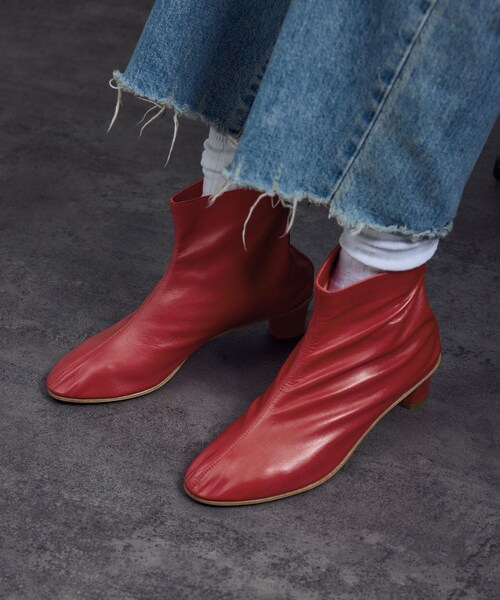 ADAM ET ROPE'（アダムエロペ）の「【MARTINIANO（マルティニアーノ）】HIGH LEONE（ブーツ・レディース・レッド系・35.5/36.5/37.5/38.5）」の4枚目の写真