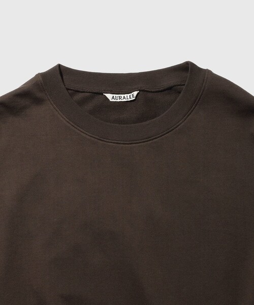 ADAM ET ROPE'(アダムエロペ)の「【AURALEE/オーラリー】SUPER HIGH GAUG SWEAT P/O(スウェット・メンズ・ダークブラウン/ワイン・3/4/5)」の14枚目の写真