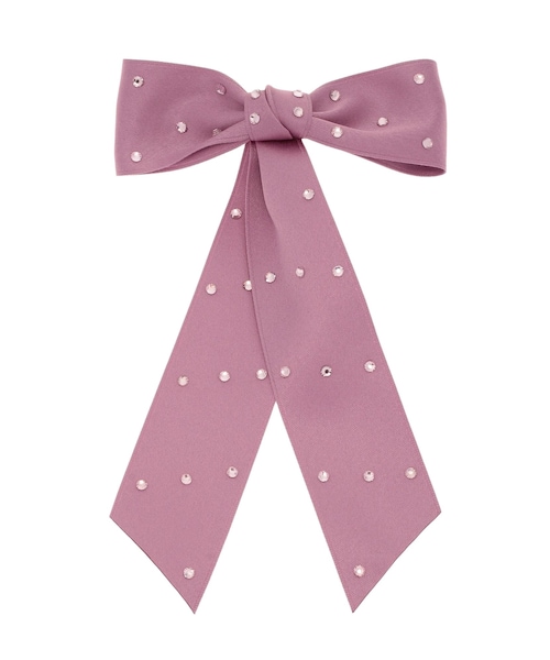 jouetie（ジュエティ）の「ビジュービッグリボンバレッタ（バレッタ/ヘアクリップ・レディース・オフホワイト/ブラック/ピンク・F）」の8枚目の写真