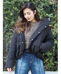 チュニックダウンコート