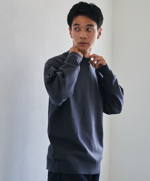 URBAN RESEARCH DOORS（アーバンリサーチドアーズ）の「『仁村紗和さん着用』『UR TECH 200日ニット』 モックネック（ニット/セーター・メンズ・OFF/APRICOT/C.NAVY/BLACK/BROWN・M/L/XL）」の4枚目の写真