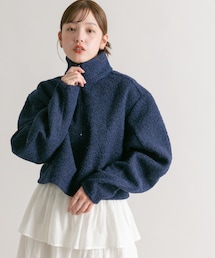 KBF | ハーフZIPカーブスリーブプルオーバー(その他トップス)