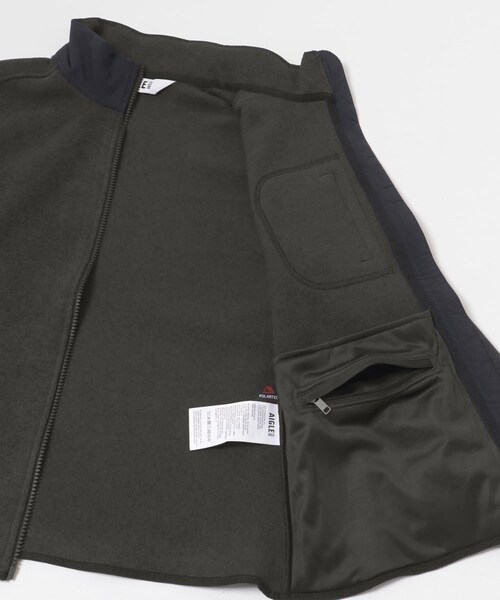 THE GOODLAND MARKET（ザグッドランドマーケット）の「AIGLE　ポーラテック フリースジャケット T-KIT（テーラードジャケット・レディース・G.LILAS/NOIR・36/38/40）」の6枚目の写真