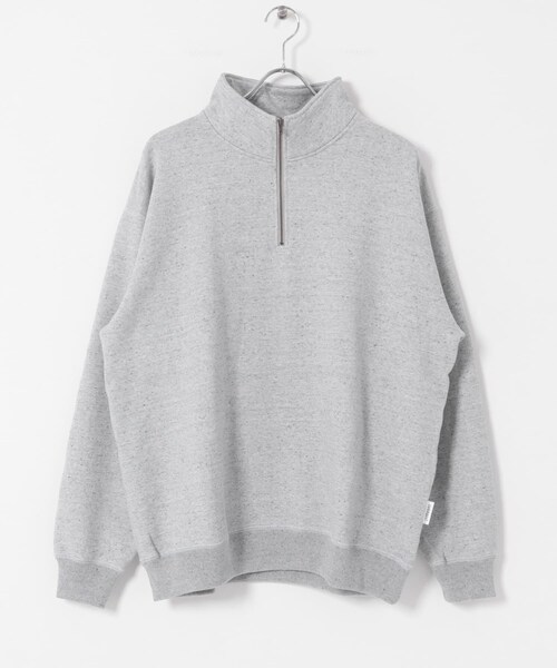 URBAN RESEARCH DOORS（アーバンリサーチドアーズ）の「commpost　反毛裏毛ハーフジップスウェット（スウェット・メンズ・TOP GRAY・M/L/XL）」の12枚目の写真
