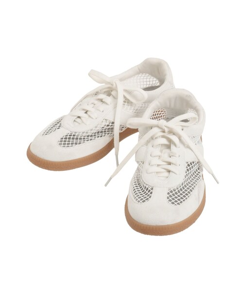LAGUNAMOON（ラグナムーン）の「メッシュスニーカー（その他シューズ・レディース・ホワイト/チャコールグレー・S/M）」の6枚目の写真