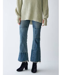 Ungrid | ハイウエストリメイクフレアデニム(デニムパンツ)