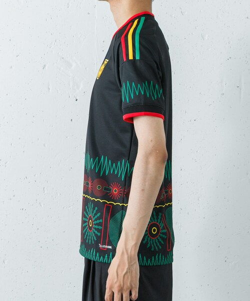 URBAN RESEARCH(アーバンリサーチ)の「adidas サッカージャマイカ代表 26 × ボブ・マーリー アウェイ レプリカ ユニフォーム(Tシャツ/カットソー・メンズ・ブラック・XL/XXL/XXXL)」の8枚目の写真