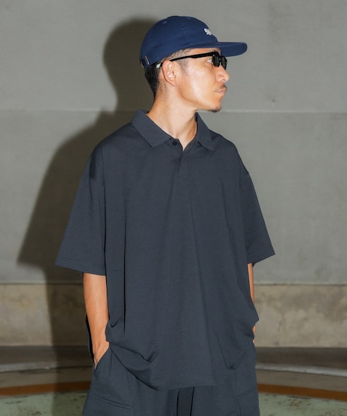 URBAN RESEARCH(アーバンリサーチ)の「Wide Dad BREEZY TECH ポロシャツ(ポロシャツ・メンズ・D.NAVY/BLACK/CHARCOAL・1/2)」の22枚目の写真