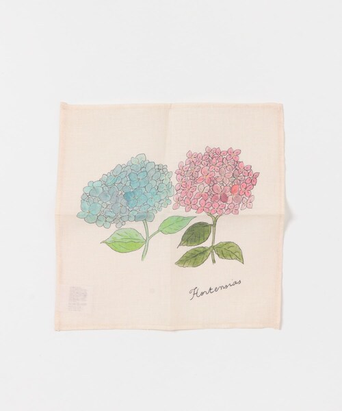 URBAN RESEARCH DOORS（アーバンリサーチドアーズ）の「『WEB限定』fog linen work　ミニハンカチ ISABELLE BOINOT（タオル・メンズ・ミモザ/スイセン/アジサイ/ポピー・-）」の14枚目の写真