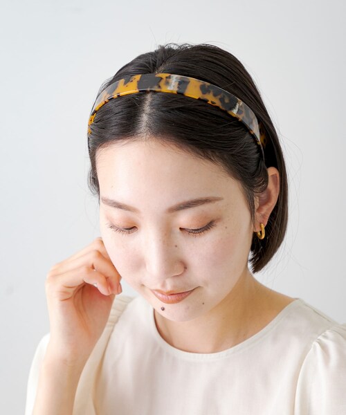 URBAN RESEARCH Sonny Label（アーバンリサーチサニーレーベル）の「アセテートカチューシャ（カチューシャ・レディース・ベージュ/ブラウン/ブラック・one）」の3枚目の写真